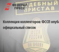 FSSP della Russia ha pubblicato un registro dei serbatoi legali