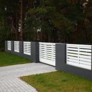 Design and decoration of a fence made of corrugated board: photos, types and options Construction projects of a fence